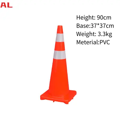 900mm Reflective Flexible PVC Traffic Cone