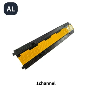 1-Channel Rubber Cable Protector Ramp PVC Covered