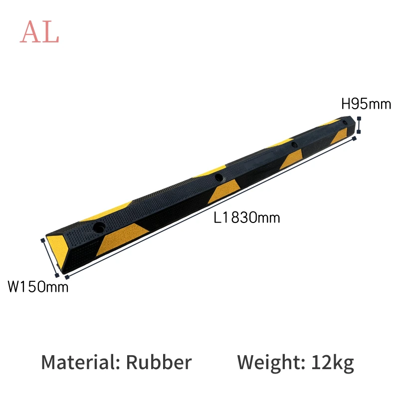 183cm Dotted Rubber Wheel Stopper