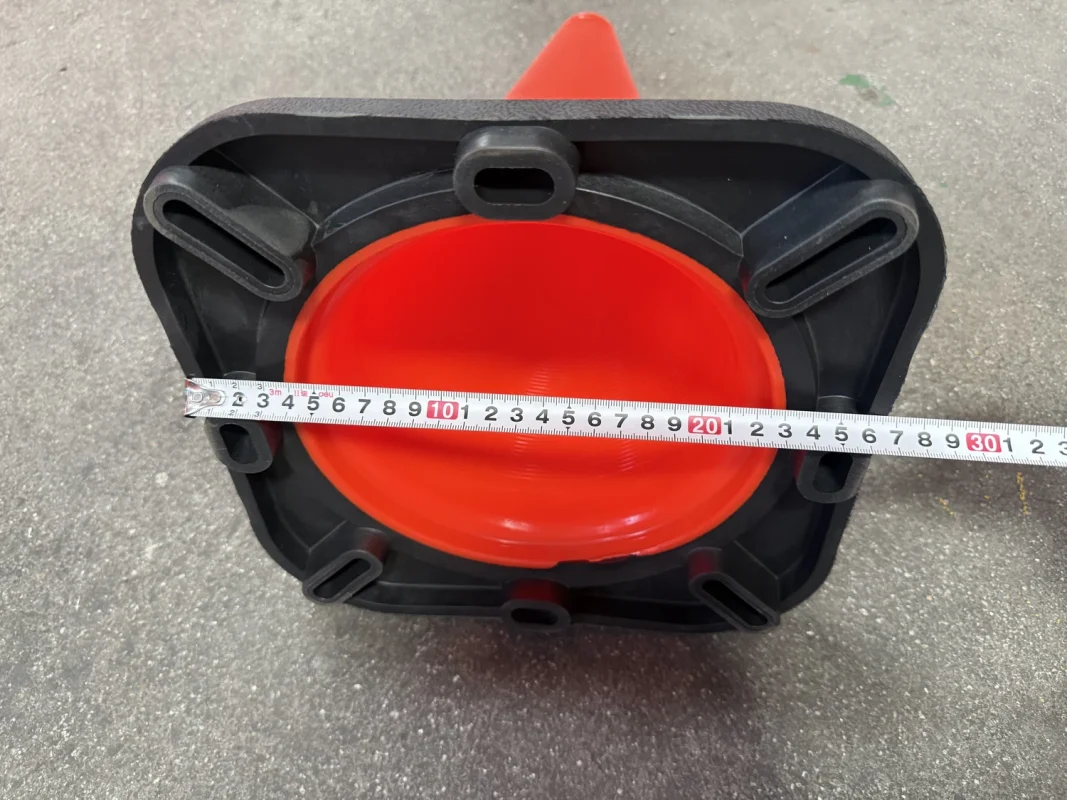 450mm Reflective Flexible Rubber Traffic Cone