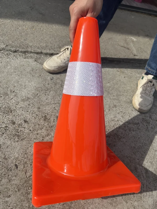 450mm Reflective Flexible PVC Traffic Cone