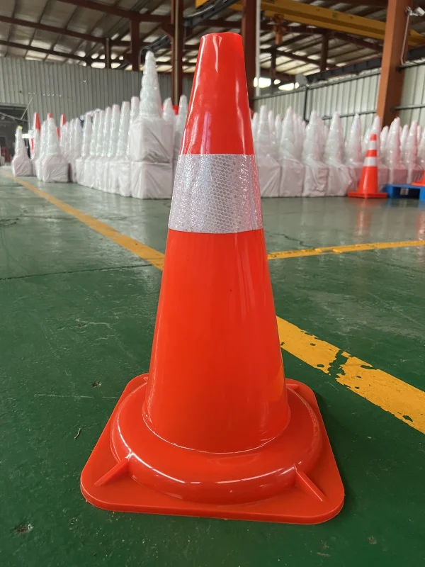 500mm Reflective Flexible PVC Traffic Cone