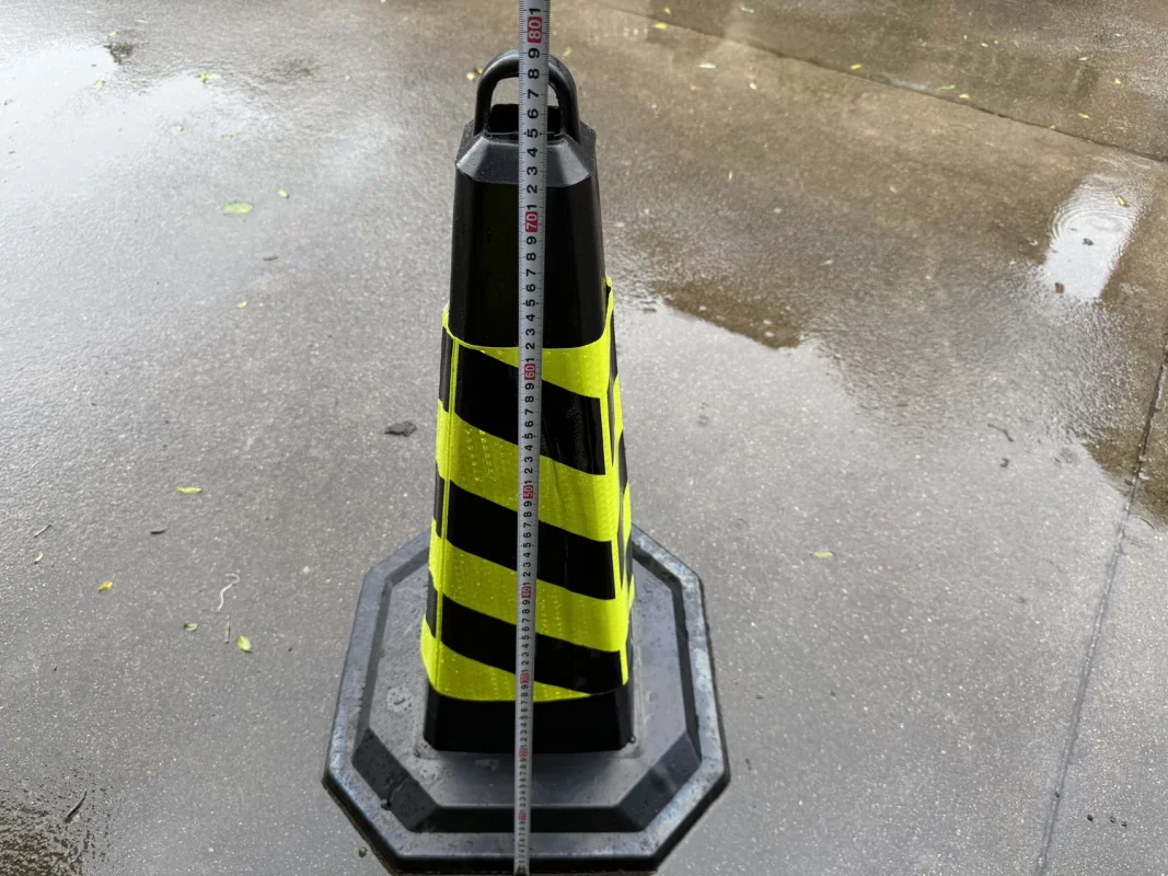 75cm Rubber Square Traffic Cone