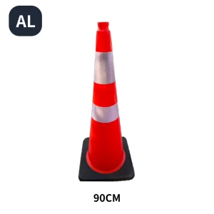 900mm Reflective Flexible Rubber Traffic Cone